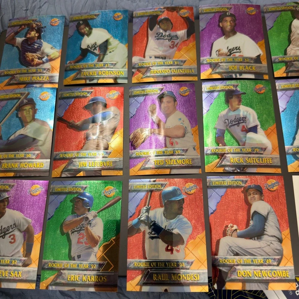 LA Dodgers Ultimate DKK Limited Edition Rookie of the Year Chromium 14 Card Set